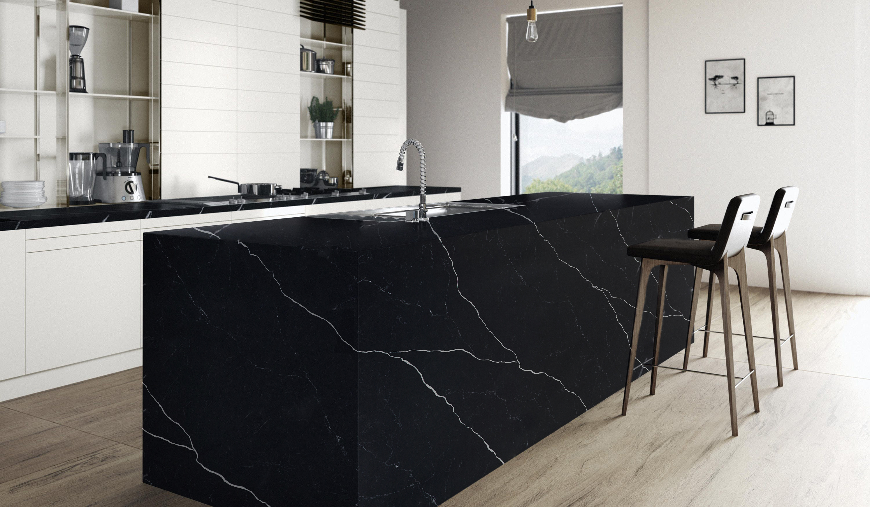 Silestone Marquina купить недорого с доставкой по Москве искусственный  камень Silestone Eternal Marquina